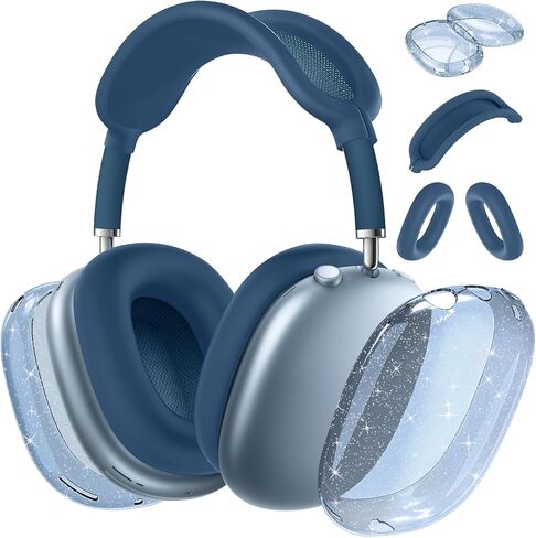 for AirPods Max case Cover,Anti-Scratch Ear Pad Case Cover/Ear Cups Cover/Headband Cover for AirPods Max. Clear Soft TPU and Silicone,Skin Scratch Proof. in Saudi Arabia