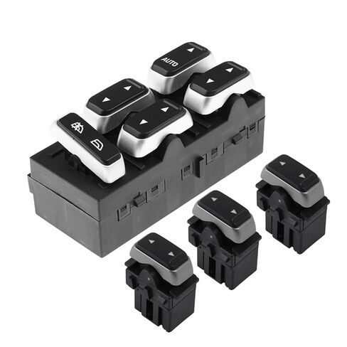 3W1Z14529AA 5W1Z14529BA مفتاح نافذة السيارة الرئيسي 5W1Z-14529-BA متوافق مع لينكولن تاون 2003-2009 4W1Z-14529-AA 901326 (مفتاح) in Kuwait