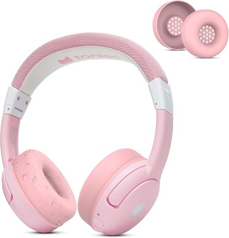 Earpads Sweat Cover for Tonies Toniebox 2, Washable Ear Pads Silicone Case Cover for Toniebox 2 Bluetooth Headphones Accessories Protective Pads Cover (Pink) in Saudi Arabia