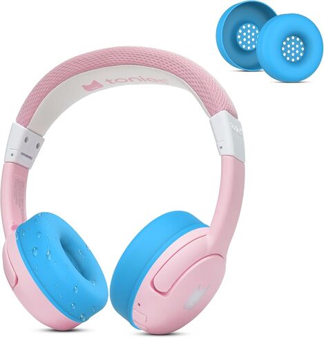 Earpads Sweat Cover for Tonies Toniebox 2, Washable Ear Pads Silicone Case Cover for Toniebox 2 Bluetooth Headphones Accessories Protective Pads Cover (Pink) in Saudi Arabia