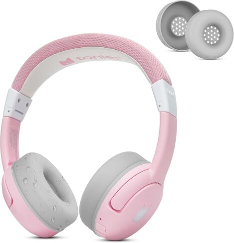 Earpads Sweat Cover for Tonies Toniebox 2, Washable Ear Pads Silicone Case Cover for Toniebox 2 Bluetooth Headphones Accessories Protective Pads Cover (Pink) in Saudi Arabia