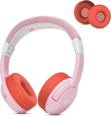 Earpads Sweat Cover for Tonies Toniebox 2, Washable Ear Pads Silicone Case Cover for Toniebox 2 Bluetooth Headphones Accessories Protective Pads Cover (Pink) in Saudi Arabia