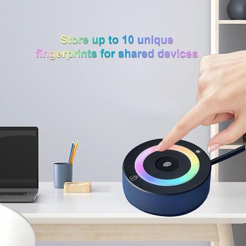 قارئ بصمات الأصابع USB للكمبيوتر الشخصي 10 11، ماسح بصمات الأصابع PC Hello Dongle 360 ​​درجة لمس سريع مطابقة بدون كلمة مرور، ماسح ضوئي لمفتاح المرور البيومتري لأجهزة الكمبيوتر المحمول in Saudi Arabia