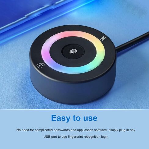 قارئ بصمات الأصابع USB للكمبيوتر الشخصي 10 11، ماسح بصمات الأصابع PC Hello Dongle 360 ​​درجة لمس سريع مطابقة بدون كلمة مرور، ماسح ضوئي لمفتاح المرور البيومتري لأجهزة الكمبيوتر المحمول in Saudi Arabia