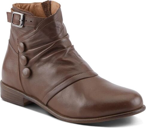 Spring Step Women's SIANNA Booties with Decorative Buckle, Leather-Wrapped Buttons, and Comfortable Fit in Saudi Arabia