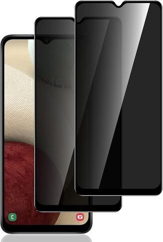 LYWHL [2 Pack] for Samsung Galaxy S20 Ultra Privacy Screen Protector, [Support Fingerprint ID] Anti-Spy Full Adhesive Flexible Film for Galaxy S20 Ultra 6.9" - Black in Kuwait