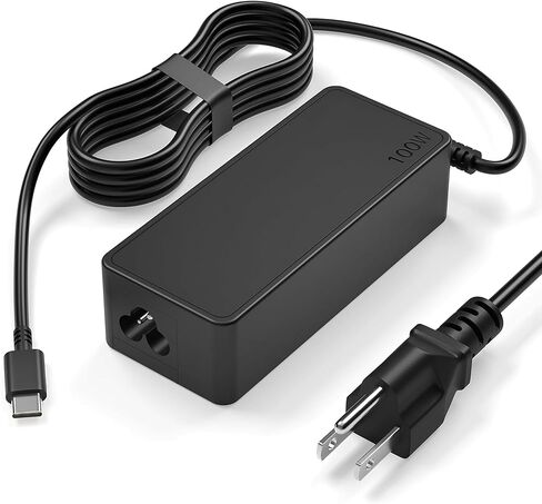100W USB-C Power Adapter Fast Charger, Compatible with MacBook Pro/Air 16, 15, 14, 13 Inch, iPad Pro, Dell, Lenovo, HP, Asus - Universal USB-C Charger in Kuwait
