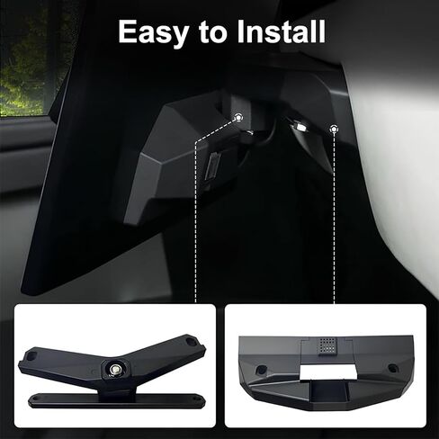 HANSSHOW 2.0 Swiveling Screen Mount for Cybertruck 4-Way Adjustment Center Console Touch Screen Rotating Holder for Tesla Cybertruck 2024+ (Keep Original Height) in Kuwait