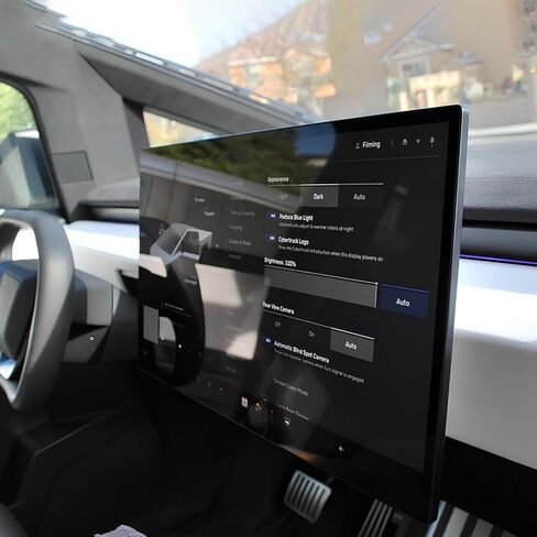 HANSSHOW 2.0 Swiveling Screen Mount for Cybertruck 4-Way Adjustment Center Console Touch Screen Rotating Holder for Tesla Cybertruck 2024+ (Keep Original Height) in Kuwait