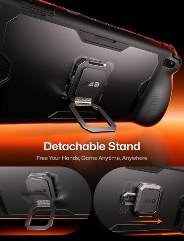 JSAUX PC0121 Protective Case for Nintendo Switch 2, 360° Full-Body Shockproof ModCase with Back Shell, Front Cover, Metal Kickstand & Silicone Strap, Ergonomic Anti-Slip Grip - Basic Set in Saudi Arabia