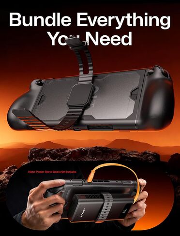 JSAUX PC0121 Protective Case for Nintendo Switch 2, 360° Full-Body Shockproof ModCase with Back Shell, Front Cover, Metal Kickstand & Silicone Strap, Ergonomic Anti-Slip Grip - Basic Set in Saudi Arabia
