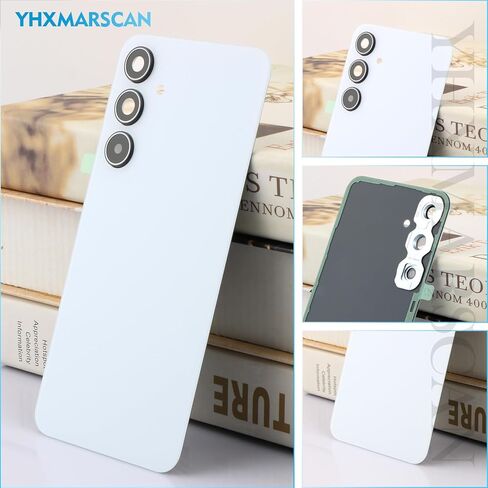 غطاء خلفي للبطارية YHX-US بديل لهاتف Samsung Galaxy A35 5G غطاء خلفي للباب مع صينية بطاقة SIM واحدة + مجموعة أدوات إصلاح (اللون: أزرق ثلجي) in Kuwait