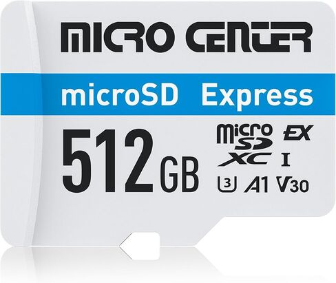 بطاقة ذاكرة Micro Center 256 جيجابايت microSDXC UHS-I U3 V30 A1 MicroSD Express، سرعة قراءة تصل إلى 880 ميجابايت/ثانية وكتابة تصل إلى 770 ميجابايت/ثانية in Kuwait