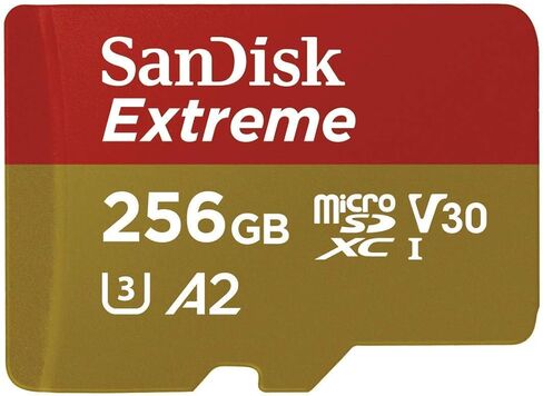 SanDisk 256GB Extreme MicroSD Memory Card Compatible with Insta360 X3, X4, X4 Air and X5 Action Camera (SDSQXAV-256G-GN6MN) V30 A2 Bundle with (1) Everything But Stromboli MicroSD & SDXC Card Reader in Saudi Arabia