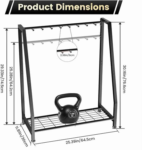 Gun Rack Rifle Stand Floor for Indoor Display, Gun Holder Storage Organizer Holds 9 Long Guns, Heavy Duty Metal Adjustable Vertical Gun Shelf for Home Garage or Retail Shop in Saudi Arabia