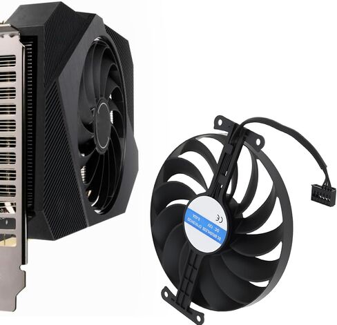 مروحة بطاقة رسومات 95 مم 12 فولت 6 سنون متوافقة مع ASUS RTX 3050 متوافقة مع 3060 Phoenix ITX in Kuwait