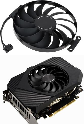 مروحة بطاقة رسومات 95 مم 12 فولت 6 سنون متوافقة مع ASUS RTX 3050 متوافقة مع 3060 Phoenix ITX in Kuwait