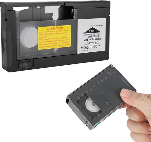 VHS C Cassette Adapter, Camcorders Cassette Converter for S VHS C S VHS Tapes, for CP6BKU, C P6U, PV P1, VCA115 and , Not Compatible with 8mm, MiniDV, Hi8 in Saudi Arabia