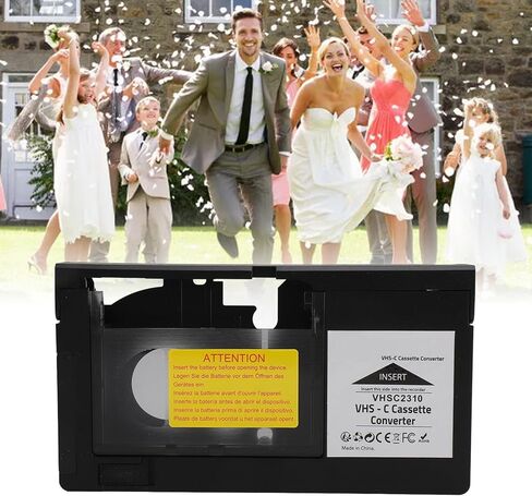 VHS C Cassette Adapter, Camcorders Cassette Converter for S VHS C S VHS Tapes, for CP6BKU, C P6U, PV P1, VCA115 and , Not Compatible with 8mm, MiniDV, Hi8 in Saudi Arabia