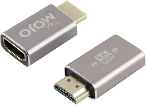 Tecmojo 8K HDMI Adapter, HDMI 2.1 Male to Female Extension Adapter, Support 8K@60Hz / 4K@120Hz for Laptop, PC, Monitor, Projector, Roku TV, 2 Pack in Saudi Arabia