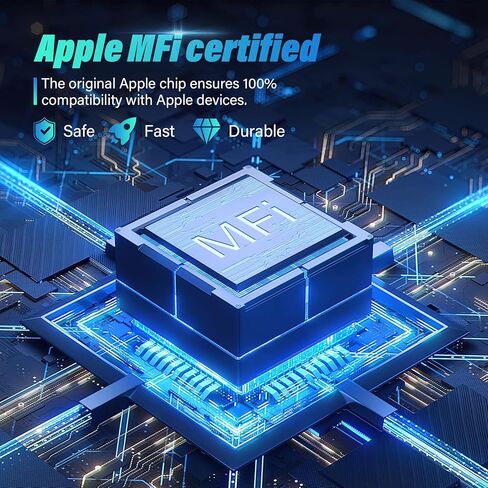 سلك شاحن Car Carplay لهاتف iPhone 17 16 15 2 حزمة [3FT+6FT]، كابل شحن USB A إلى USB C لسلك CarPlay USBC لجهاز iPad Pro 12.9/11، Air 5th/4th Gen in Kuwait