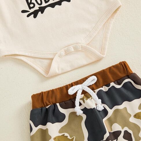 YOKJZJD 3Pcs Newborn Baby Boy Clothes Daddys Fishing Buddy Long Sleeve Romper Bodysuit T-Shirt Pants Set +Hat Fall Outfits in Saudi Arabia