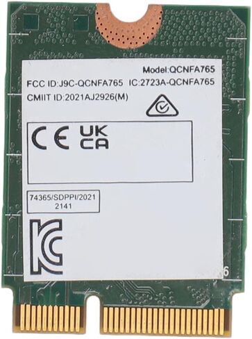 بطاقة شبكة لاسلكية Tangxi QCNFA765 WiFi6 2400Mbps BT5.2 M.2، محول واي فاي عالي السرعة 4G 5G ثنائي النطاق لـ Winos 10/11 in Saudi Arabia