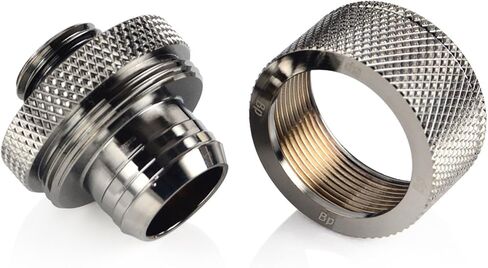 Bitspower G 1/4 Inch Thread Inside Diameter 1/2 Inch OD for 5/8 Inch Tube CC 4 V 2 Compression Fitting Sparkle Black in Saudi Arabia
