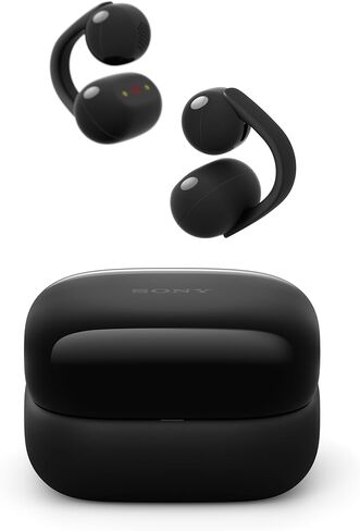 سماعات أذن لاسلكية LinkBuds Clip مفتوحة الأذن من سوني، مريحة وآمنة، تصميم خفيف الوزن، أدوات تحكم باللمس، تنبيه للصوت المحيط، مقاومة للماء، حتى 37 ساعة من التشغيل، أسود in Saudi Arabia