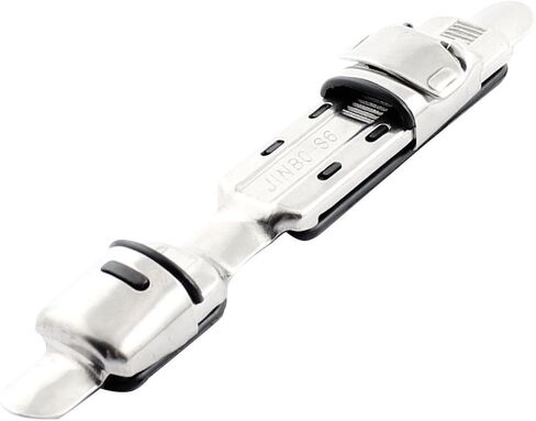 uxcell Fishing Rod Pole Fixing Adjustable Geared Reel Seat Silver Tone Black in Kuwait