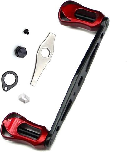 Mr. Z Straight Metal Baitcasting Fishing Reel Handle Compatible for Abu Garcia Shimano Daiwa Rocker Low Profile Reel Grips DIY Repair or Replacement in Kuwait