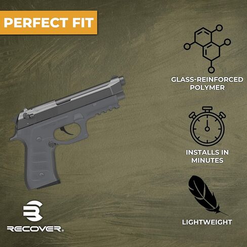 Recover Tactical BC2 Grip and Rail System for The Beretta 92FS M9 Series of Pistols Beretta 92 Grips in Saudi Arabia