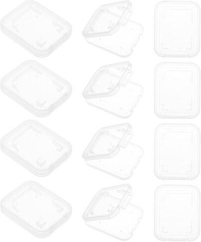 NUOBESTY 20pcs Memory Card Storage Box Case Organizer with Single Slot for Micro Cards Suitable for Travel and Daily Use in Saudi Arabia