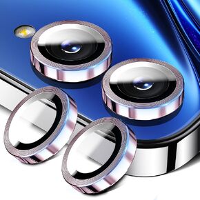 عبوتان من واقي عدسة الكاميرا Samsung Galaxy Z Flip 7، غطاء زجاجي مقوى بحلقة معدنية، حماية ضد الخدش، صديق للحافظة - وردي in Kuwait