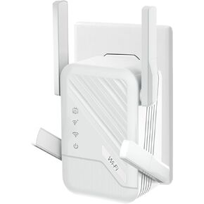 موسع إشارة واي فاي 2026، تغطية تصل إلى 15000 قدم مربع، معزز طويل المدى مع منفذ إيثرنت، إعداد سريع، متوافق مع المزيد من أجهزة الشبكة في المنزل in Kuwait