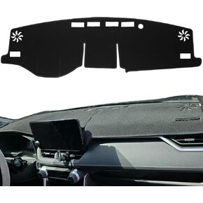 Dash Cover for Toyota Rav4 Accessories 2025-2019, Dashboard Covers Dash Mat, Carpet Nonslip Sunshield Protector RAV-4 (Red Trim) in Kuwait