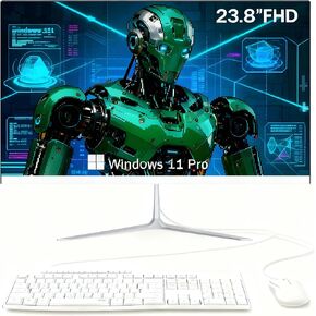 23.8" Inch All-in-One Gaming Computer PC, FHD Display 1920x1080, 16GB DDR4 RAM 256GB SSD, CPU Core i9-11900H (2.5GHz-MAX 4.9GHz), Windows 11 Pro/HDMI, USB3.0, BT4.2, Wired Keyboard & Mouse in Saudi Arabia