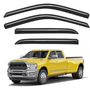 Extra-Thick Window Rain Guards Fit for Dodge Ram 1500 2002-2008 Quad Cab&Ram2500/3500 2003-2009 Extended Cab Tape-on Window Deflectors Rain Guards Vent Visors Truck Vent Shades in Kuwait
