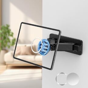 aceyoon Tablet Wall Mount Holder, 360° Rotation Adjustable and Foldable ipad Wall Mount, Tablet Wall Holder Damage-Free for 4.7-12.9 inch Pad, Smartphone, eReader, for Kitchen, Bedroom in Kuwait