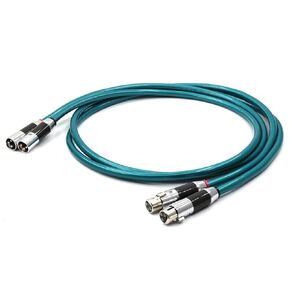 HiFi Audio 8NX OFC Pure Copper Audio interconnect Cable with Carbon Fiber XLRR Plug(0.75m) in Kuwait