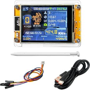 NerdMiner V2 NMMiner Lucky Miner Hashrate 980KH/s ESP32 واي فاي BLE وحدة ESP32-2432S028R 2.8 بوصة عرض ذكي BTC تشفير منفرد اليانصيب in Saudi Arabia