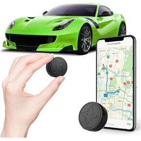 Mini GPS Tracker for Vehicles No Subscription - Tracker Device for Vehicles No Monthly Fee Car Tracker Device Hidden Undetectable Magnetic Real-Time Tracking Device, for Cars Kids Dogs Trucks in Kuwait