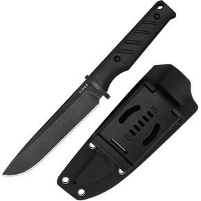 سكين كيزر كامب 180 ذو نصل ثابت مع غمد، 5.55 بوصة AEB-L سكين تخييم ذو نقطة إسقاط مع مقبض G10 أخضر زيتوني، سكاكين للتخييم والمشي لمسافات طويلة 1096A2 in Kuwait