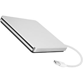 ناسخ أقراص DVD خارجي USB 3.0 ومحرك إعادة كتابة فضي رمادي لأجهزة الكمبيوتر المحمول ناسخ أقراص ضوئية محمول متوافق مع وسائط CD وDVD in Kuwait