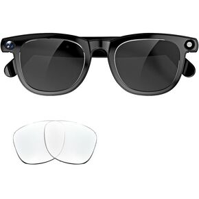 Padmate Viewmate AI Smart Glasses with Camera 1080P HD Recording & Voice Control Bluetooth Translation Glasses with 164 Languages, Music Playback, Hands-Free Calls in Kuwait