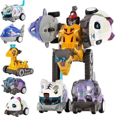 لعب الأطفال الصغار للأعمار من 2 إلى 4 ألعاب محول 5in1 سبيكة البناء سيارات ، ألعاب الروبوت التعليمية الروبوت السحب للسيارات لمدة 2 3 4 5 6 in Kuwait