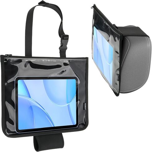Homakover Universal Car Seat Back Organizer لحامل iPad والكمبيوتر اللوحي، منظم ملحقات السائق أو الركاب، حامل مسند الرأس للكمبيوتر اللوحي في المقعد الأمامي للمركبة، متوافق مع طاولات تصل إلى 13 بوصة in Saudi Arabia