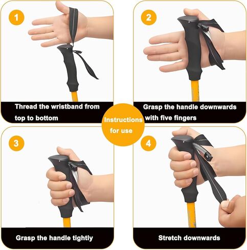 Aluminum Collapsible Ultralight Travel Trekking Hiking Poles Djustable Height,Walking Sticks with Quick Lock System, Telescopic, Camping for Men and Women in Saudi Arabia
