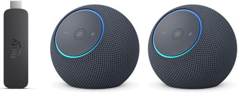مجموعة Alexa Home Theatre Starter مع Echo Dot Max (أحدث طراز): تتضمن Echo Dot Max (2)، Graphite، Fire TV Stick 4K Max in Saudi Arabia