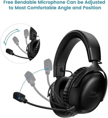 BUTIAO Cloud 3 Mic Boom، ميكروفون بديل 3.5 مم إلغاء الضوضاء قابل للفصل مع أجزاء إصلاح مؤشر LED كتم الصوت لسماعة الألعاب Kingston HyperX Cloud III/Cloud 3 in Saudi Arabia